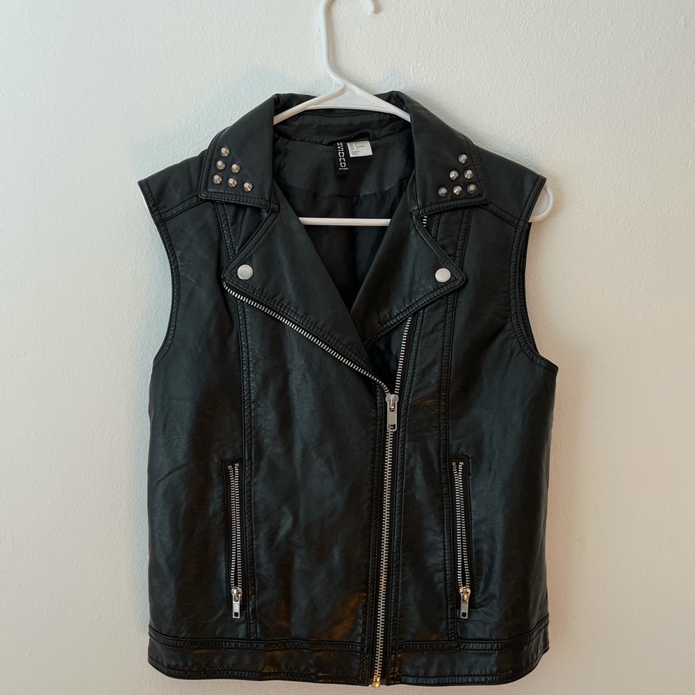 H&M Pleather Moto Vest